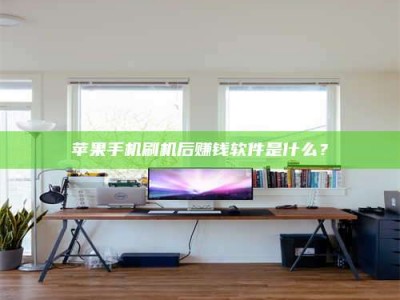 龙海苹果手机刷机后赚钱软件是什么？